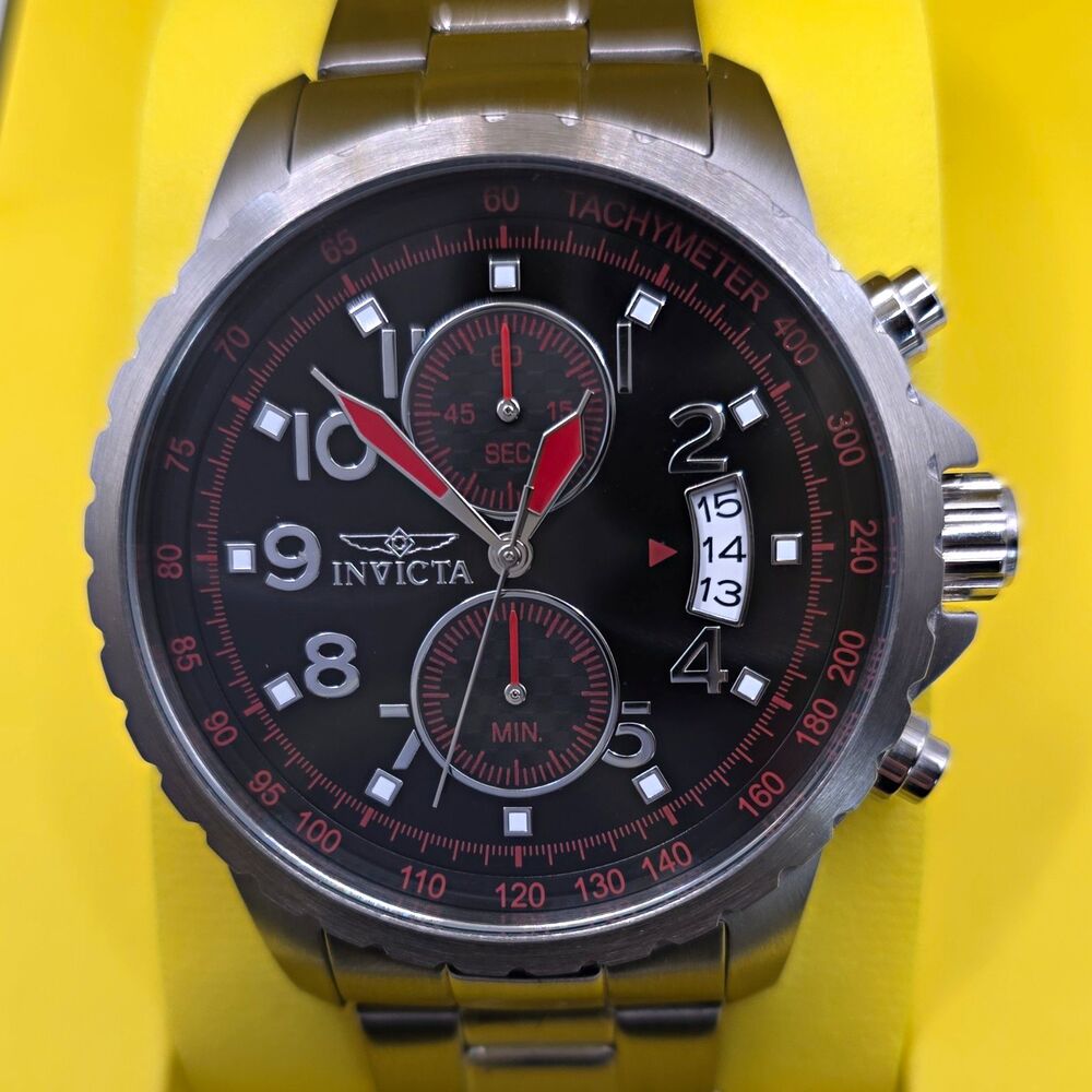 Invicta Men's Chronograph *Preowned* Watch 45mm, Quartz, SS Bracelet,50688